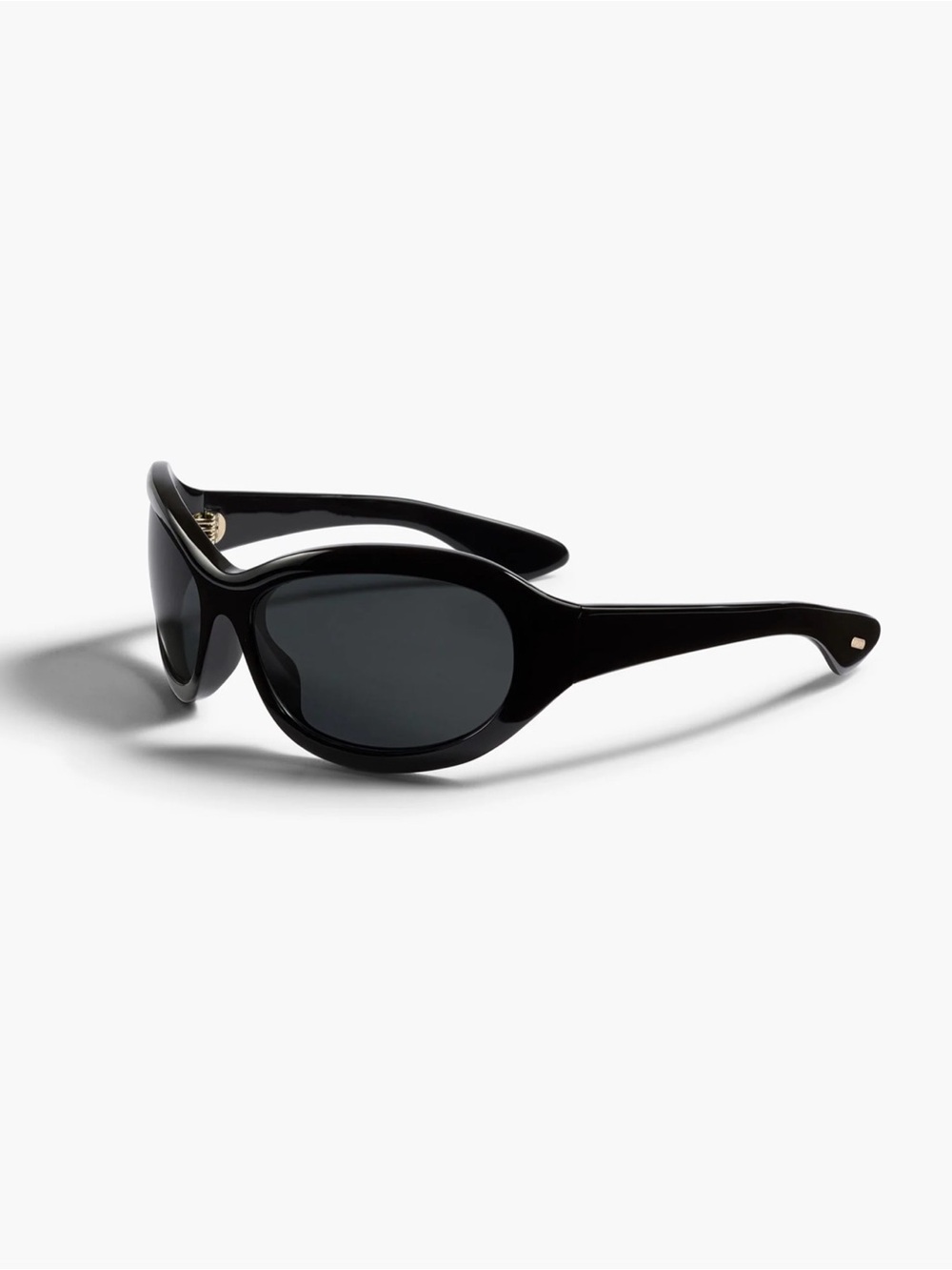 Khaite x Oliver Peoples 1967C Women’s Wrap Sunglasses Black Gray Tinted UV400